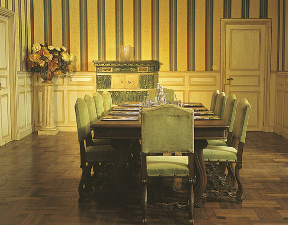Salle des blasons Jardins suspendus de Marqueyssac Vézac Perigord Dordogne